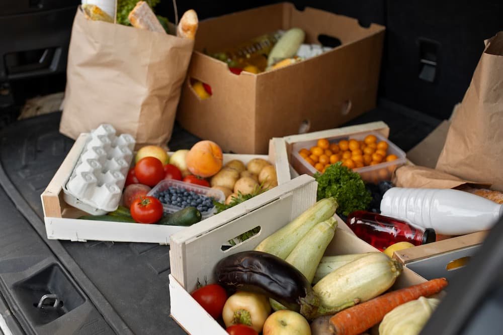 Alimentos em supermercados